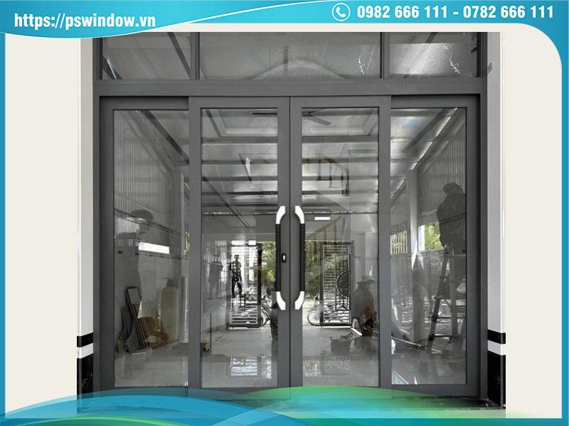 Cửa trượt quay 4 cánh nhôm Xingfa Cửa trượt quay 4 cánh nhôm Xingfa