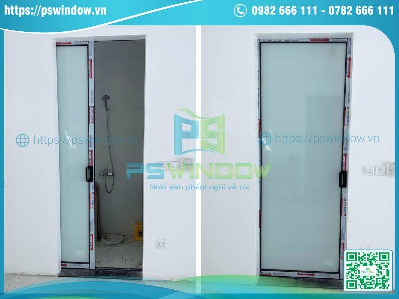 Mẫu cửa Xingfa lùa 1 cánh kính mờ màu trắng sữa Mẫu cửa Xingfa lùa 1 cánh kính mờ màu trắng sữa