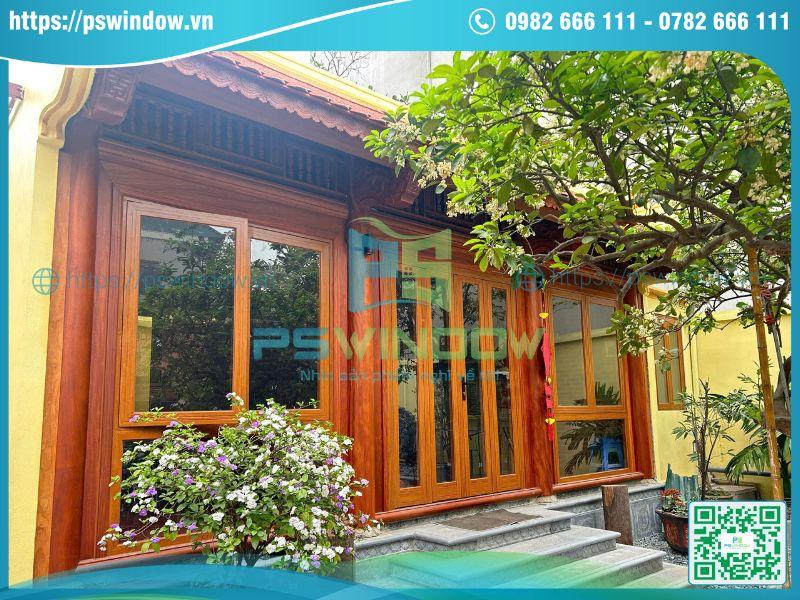 Cửa Xingfa nhập khẩu màu vân gỗ sang trọng, tinh tế Cửa Xingfa nhập khẩu màu vân gỗ sang trọng, tinh tế