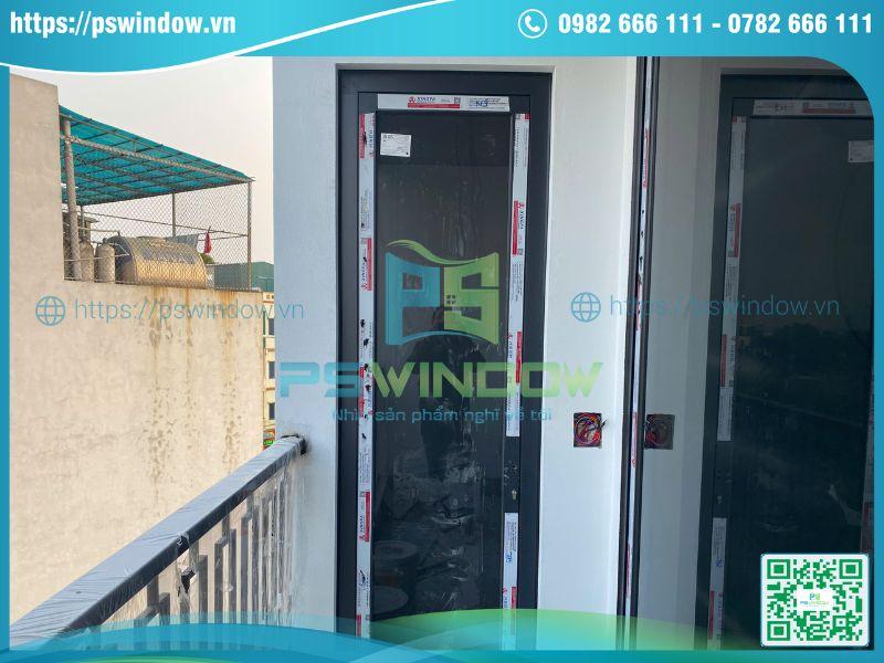 Cửa Xingfa xám đá mở quay 1 cánh Cửa Xingfa xám đá mở quay 1 cánh