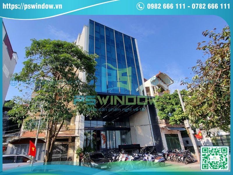 Mặt dựng nhôm Xingfa nhập khẩu hệ 65 kính phản quang Mặt dựng nhôm Xingfa nhập khẩu hệ 65 kính phản quang