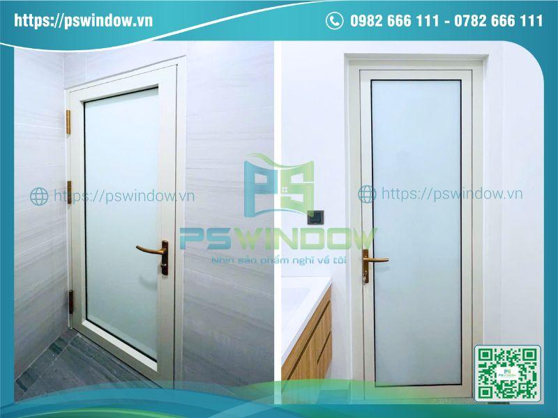 Mẫu cửa Maxpro mở quay 1 cánh màu trắng ngà Mẫu cửa Maxpro mở quay 1 cánh màu trắng ngà