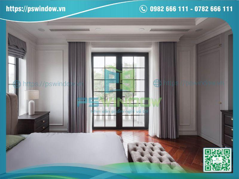 Mẫu cửa đi mở quay 2 cánh nhôm Roto cao cấp Mẫu cửa đi mở quay 2 cánh nhôm Roto cao cấp