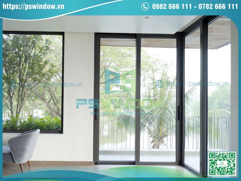 Mẫu cửa lùa vuông góc Maxpro ấn tượng Mẫu cửa lùa vuông góc Maxpro ấn tượng