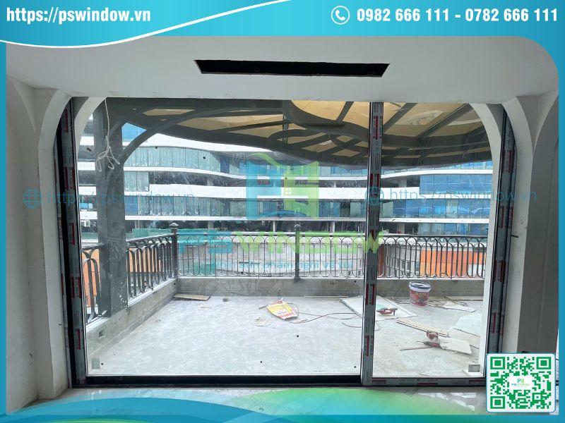 Mẫu cửa lùa Xingfa 1 cánh 1 fix bên Mẫu cửa lùa Xingfa 1 cánh 1 fix bên