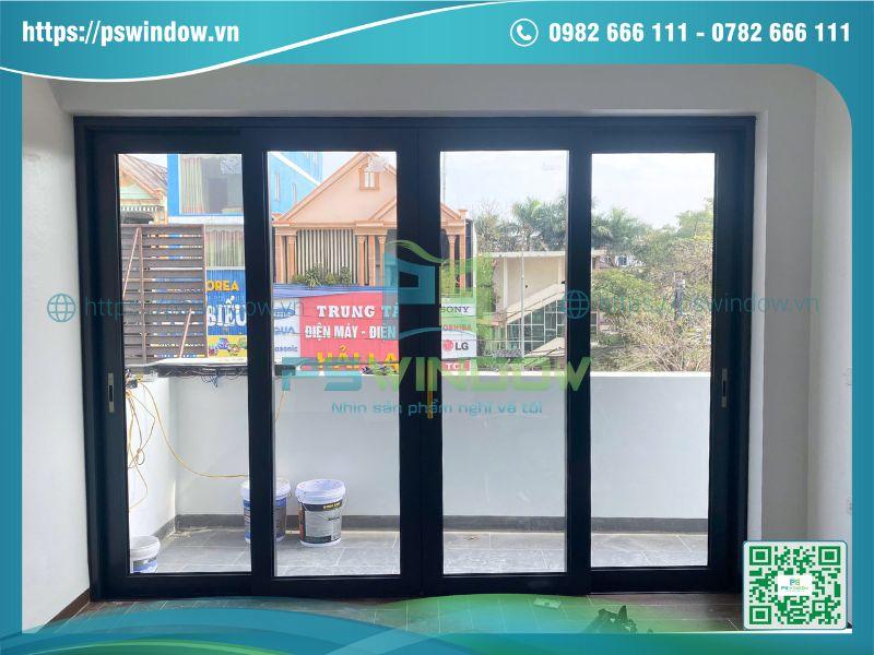 Mẫu cửa nhôm cao cấp đẹp 4 cánh lùa nhôm Rolan Mẫu cửa nhôm cao cấp đẹp 4 cánh lùa nhôm Rolan
