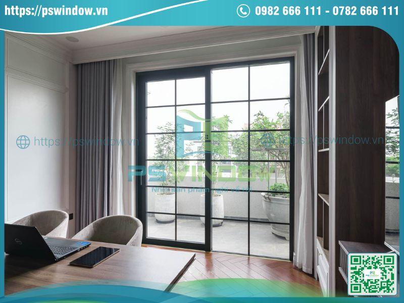 Mẫu cửa nhôm kính đẹp thiết kế chia ô độc đáo Mẫu cửa nhôm kính đẹp thiết kế chia ô độc đáo