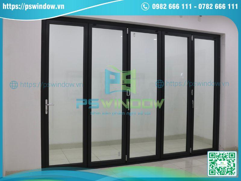 Mẫu cửa nhôm xếp gấp thông phòng Mẫu cửa nhôm xếp gấp thông phòng