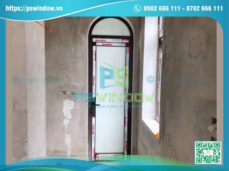 Mẫu cửa nhôm Xingfa 1 cánh ô fix uốn vòm Mẫu cửa nhôm Xingfa 1 cánh ô fix uốn vòm