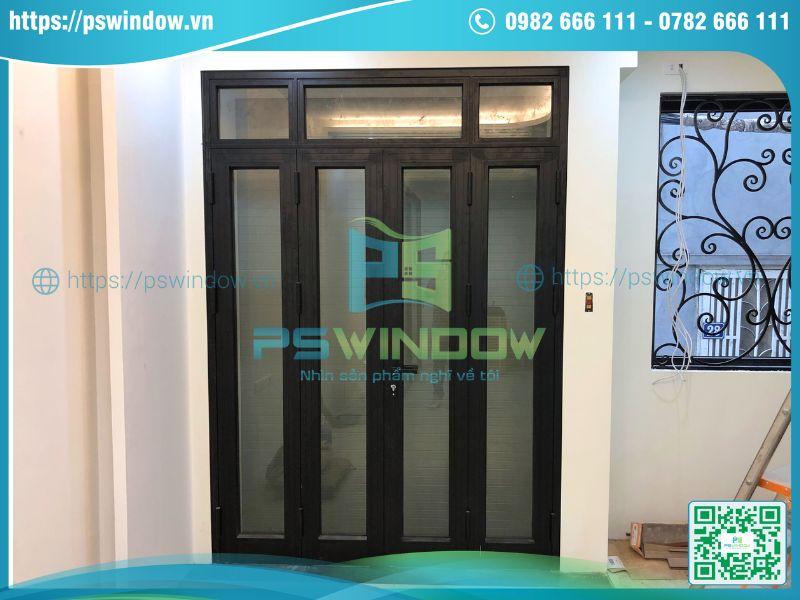 Mẫu cửa nhôm Xingfa mở quay 4 cánh fix trên Mẫu cửa nhôm Xingfa mở quay 4 cánh fix trên