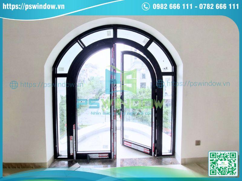 Mẫu cửa vòm nhôm kính khung nhôm Xingfa nhập khẩu kính hộp Mẫu cửa vòm nhôm kính khung nhôm Xingfa nhập khẩu kính hộp
