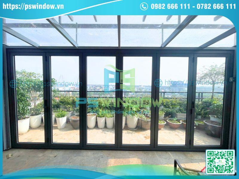 Mẫu cửa xếp trượt 6 cánh nhôm Xingfa Quảng Đông Mẫu cửa xếp trượt 6 cánh nhôm Xingfa Quảng Đông