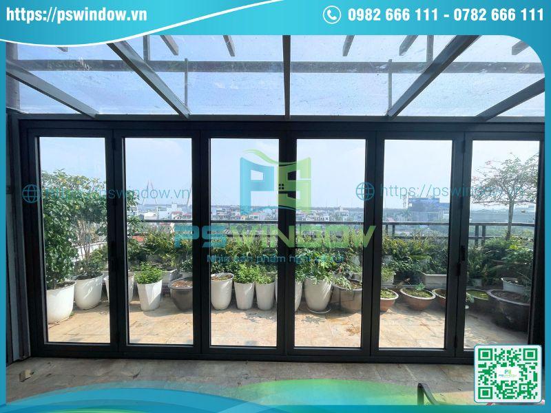 Mẫu cửa xếp trượt Xingfa 6 cánh cho không gian rộng Mẫu cửa xếp trượt Xingfa 6 cánh cho không gian rộng
