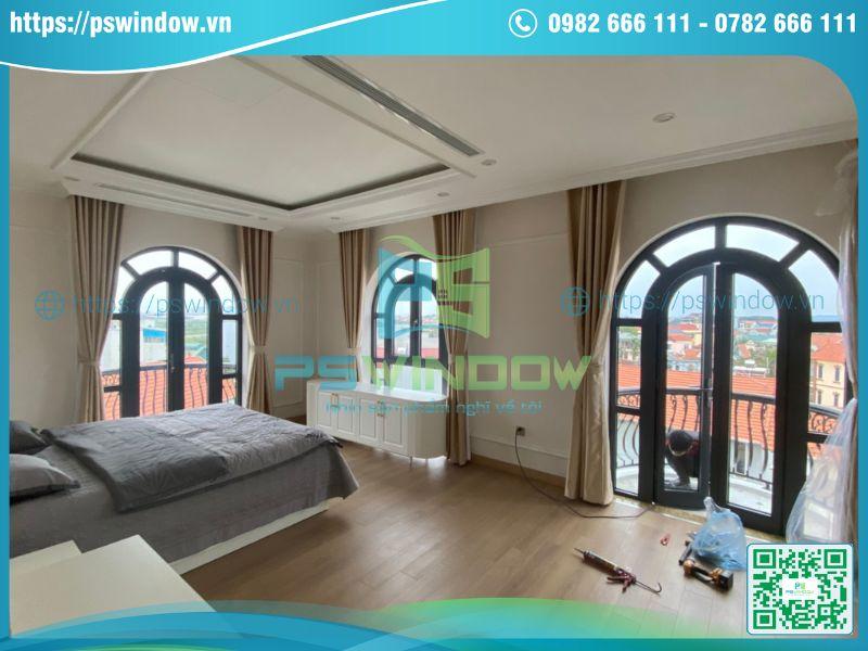 Pswindow lắp đặt cửa vòm nhôm kính cho công trình Pswindow lắp đặt cửa vòm nhôm kính cho công trình