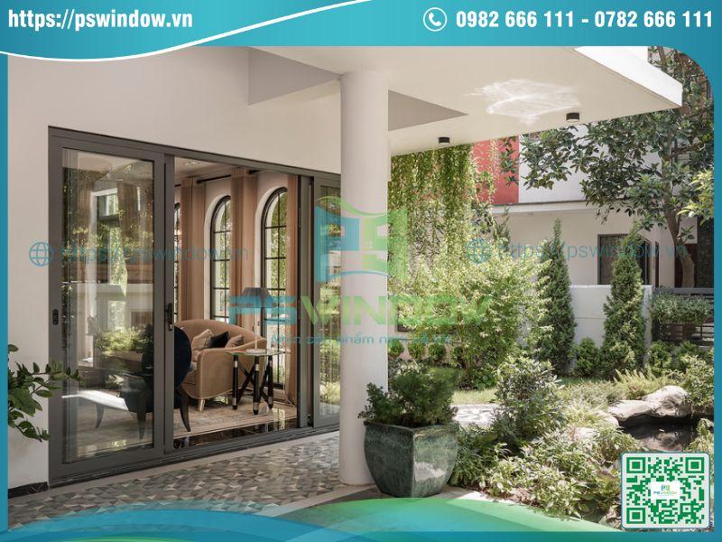 Thiết kế cửa lùa hiện đại, tinh tế Thiết kế cửa lùa hiện đại, tinh tế
