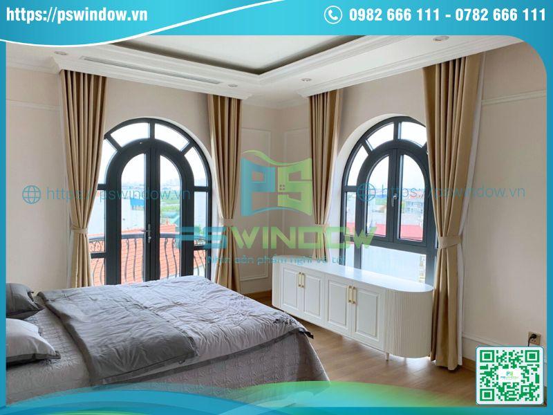 Thiết kế cửa vòm nhôm kính sang trọng, tinh tế Thiết kế cửa vòm nhôm kính sang trọng, tinh tế
