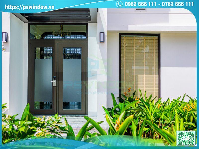 Bộ cửa nhôm cao cấp trang bị khóa điện tử hiện đại, an toàn Bộ cửa nhôm cao cấp trang bị khóa điện tử hiện đại, an toàn