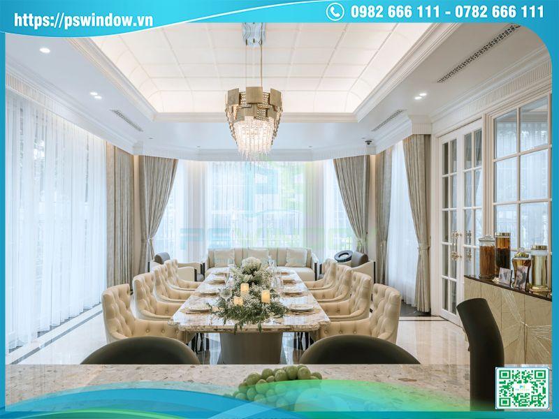 Cửa Maxpro được Pswindow lắp đặt cho biệt thự tân cổ điển