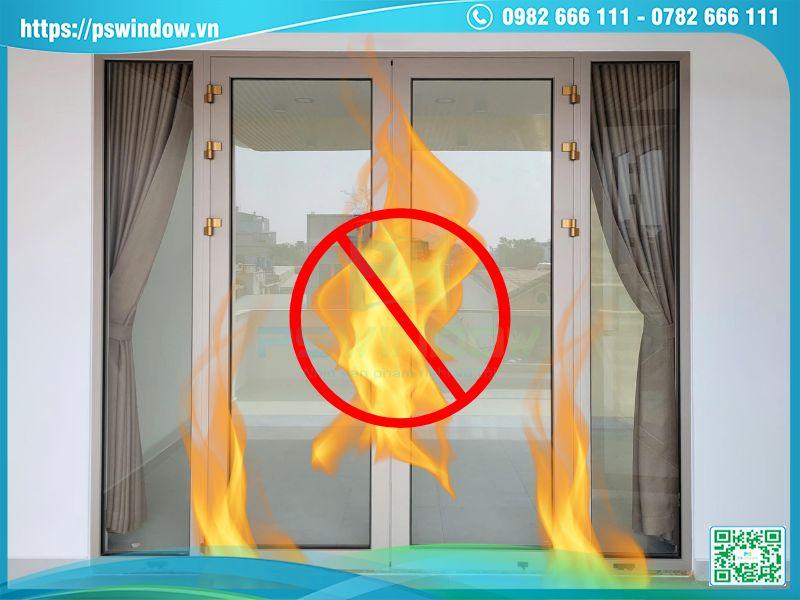 Cửa nhôm kính chống cháy Cửa nhôm kính chống cháy