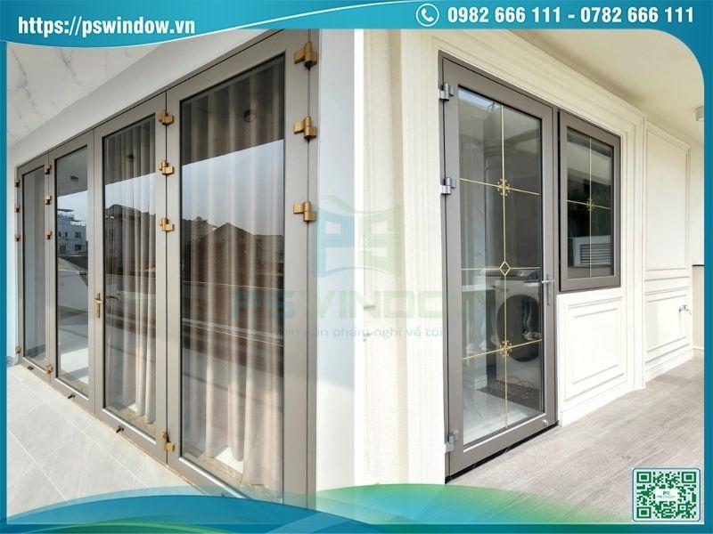 Cửa nhôm Maxpro Nhật Bản màu champagne bền đẹp, thời thượng Cửa nhôm Maxpro Nhật Bản màu champagne bền đẹp, thời thượng
