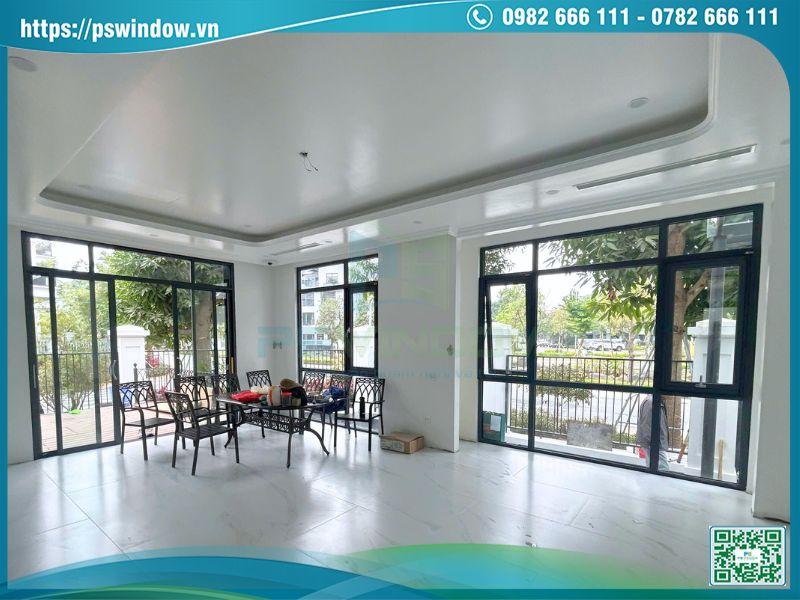 Cửa nhôm và vách kính Xingfa hiện đại, tối ưu không gian