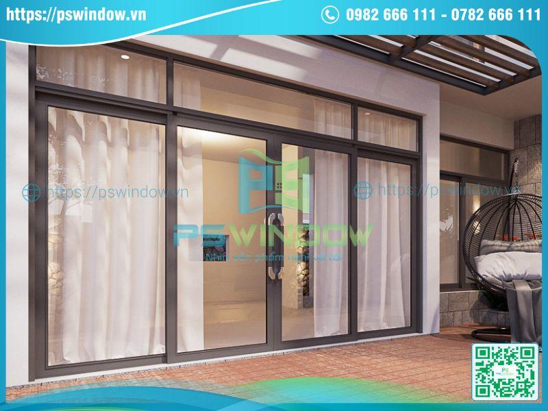 Cửa trượt quay nhôm kính lắp đặt cho biệt thự cao cấp Cửa trượt quay nhôm kính lắp đặt cho biệt thự cao cấp