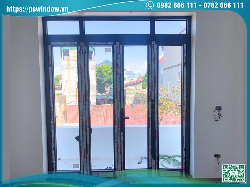 Pswindow lắp cửa nhôm kính cho công trình tại Thượng Cát