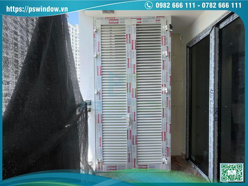 Bộ cửa chớp nhôm Xingfa cho phòng máy Bộ cửa chớp nhôm Xingfa cho phòng máy
