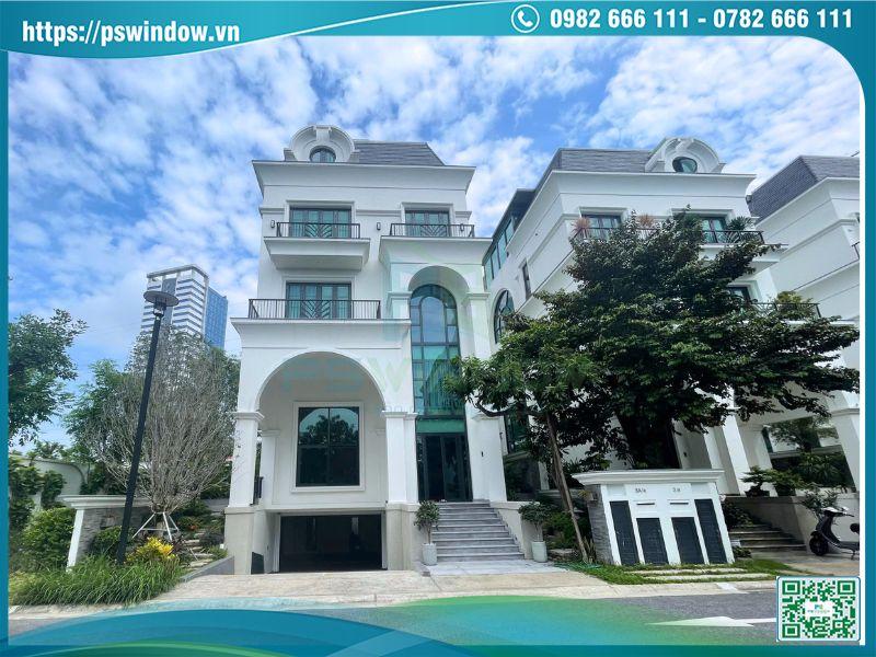 Công trình biệt thự lắp đặt cửa nhôm Soco và Rolan cầu cách nhiệt Pswindow Công trình biệt thự lắp đặt cửa nhôm Soco và Rolan cầu cách nhiệt Pswindow