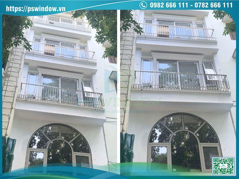 Công trình cửa Maxpro Pswindow đang thi công tại Hoàng Quốc Việt Công trình cửa Maxpro Pswindow đang thi công tại Hoàng Quốc Việt