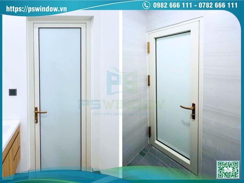 Cửa Maxpro mở quay 1 cánh màu trắng ngà Cửa Maxpro mở quay 1 cánh màu trắng ngà