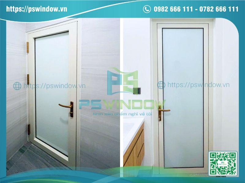 Cửa mở quay 1 cánh Maxpro màu trắng ngà Cửa mở quay 1 cánh Maxpro màu trắng ngà
