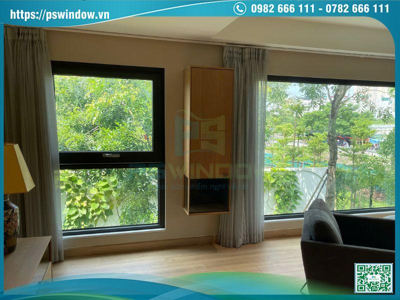 Hình ảnh Cửa Sổ Mở Hất Nhôm Rolan