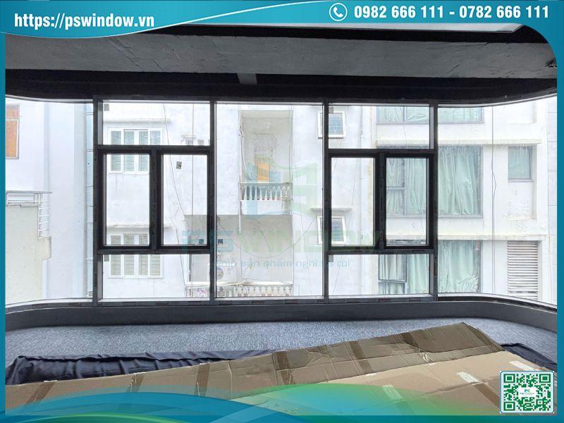Mặt dựng thiết kế cửa sổ mở hất 2 cánh lấy thoáng Mặt dựng thiết kế cửa sổ mở hất 2 cánh lấy thoáng