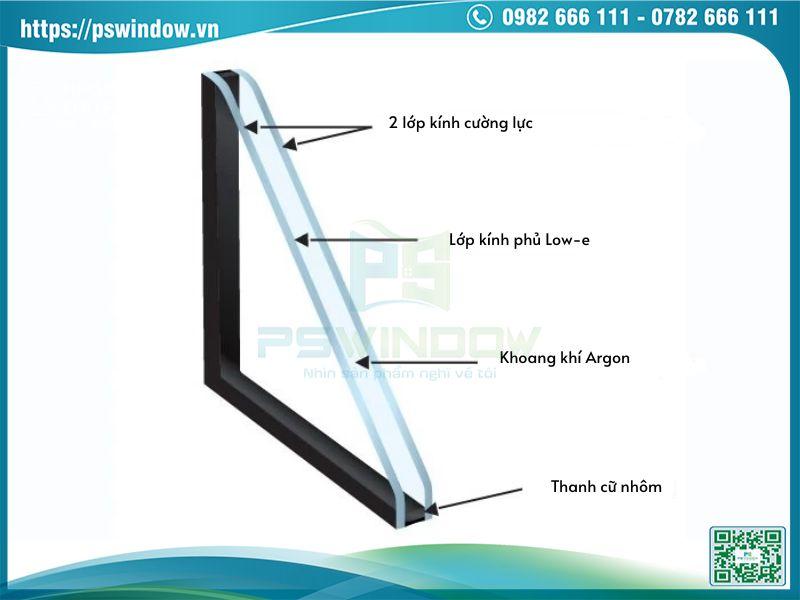 Cấu tạo kính hộp Low-e Cấu tạo kính hộp Low-e