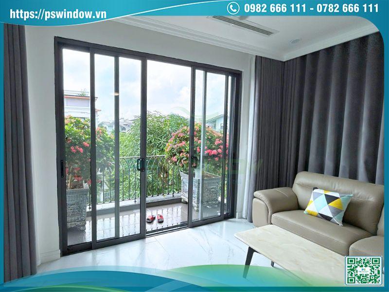Cửa lùa nhôm kính thiết kế hiện đại, tối ưu không gian Cửa lùa nhôm kính thiết kế hiện đại, tối ưu không gian