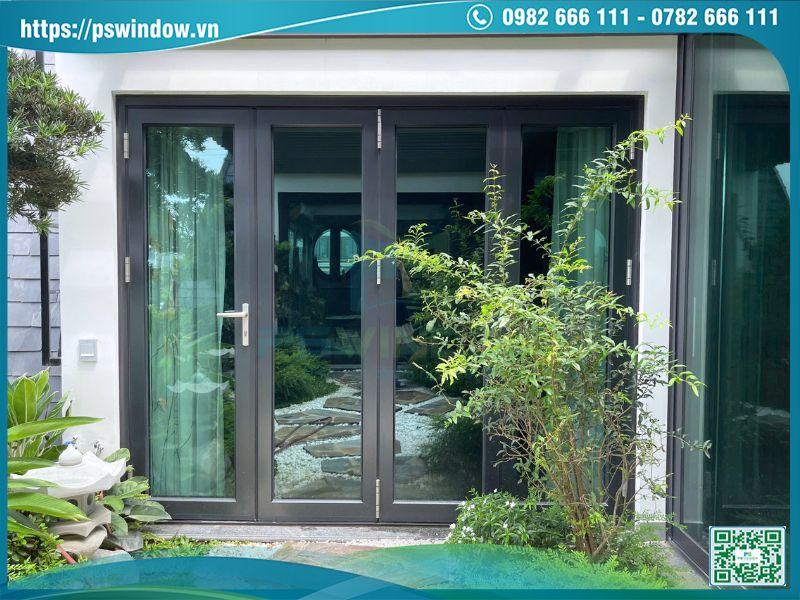 Cửa nhôm cao cấp kính hộp cách âm cách nhiệt hiệu quả