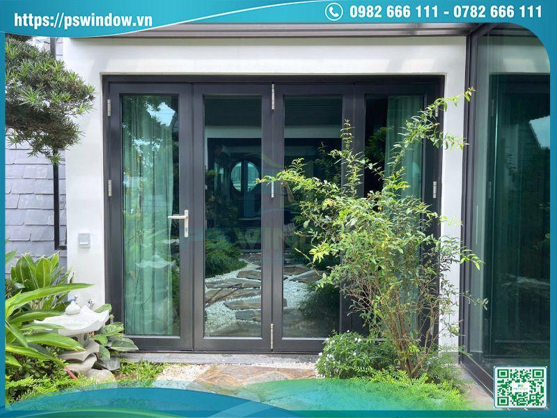 Cửa nhôm kính hộp Soco dạng xếp trượt tối ưu không gian