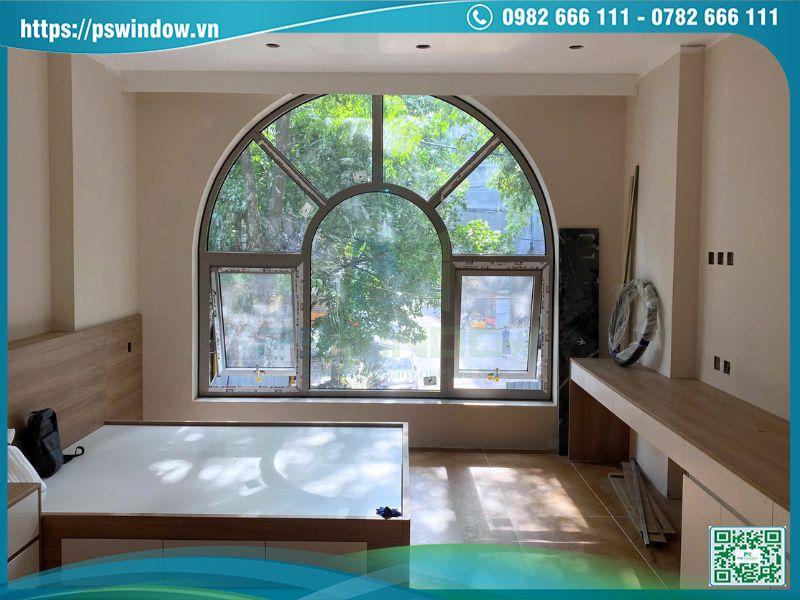 Cửa nhôm kính phòng ngủ bền đẹp, thẩm mỹ hiện đại