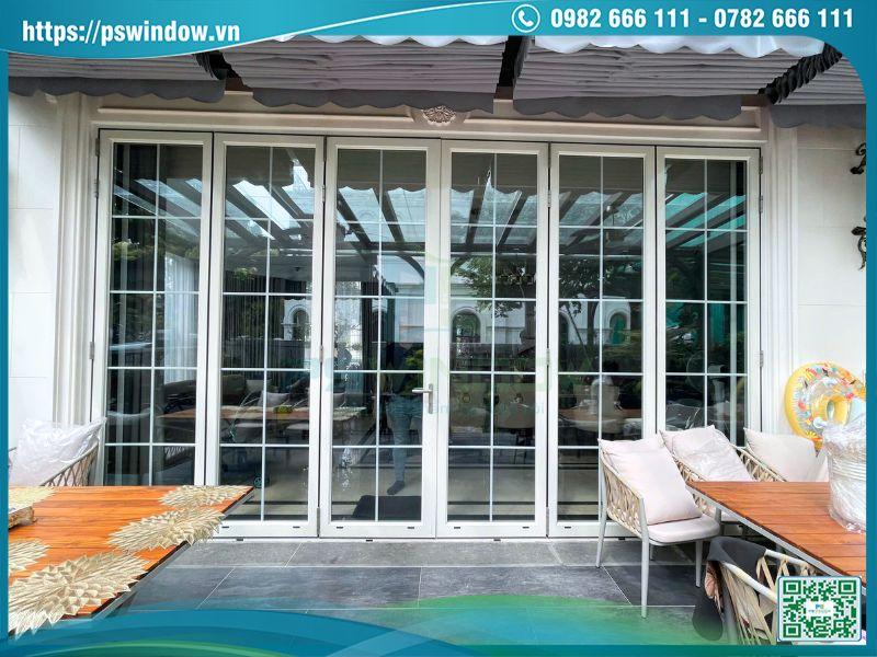Cửa nhôm kính xếp trượt cao cấp Cửa nhôm kính xếp trượt cao cấp