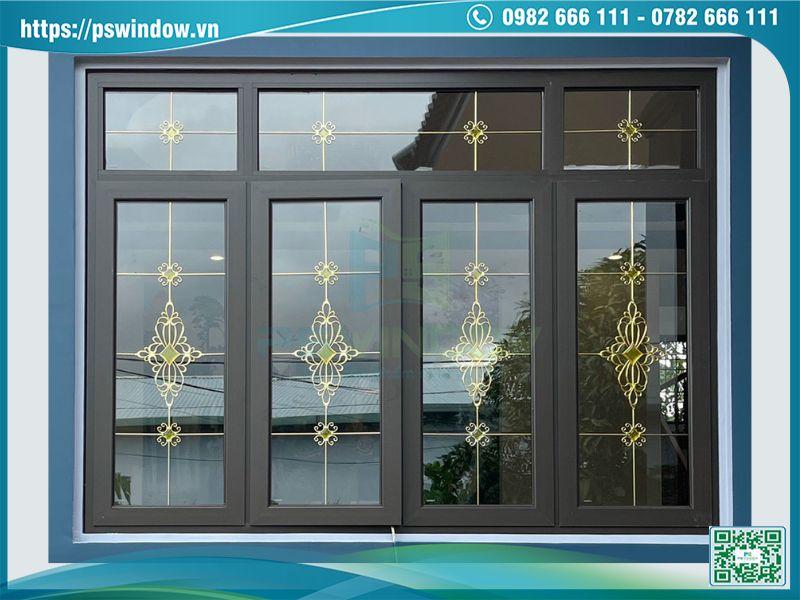 Cửa nhôm Soco kính hoa đồng sang trọng Cửa nhôm Soco kính hoa đồng sang trọng