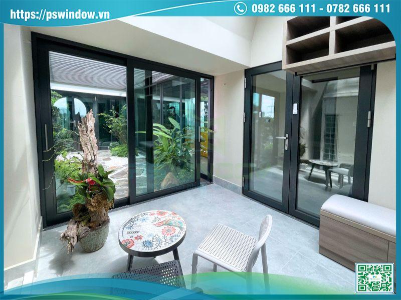 Cửa nhôm Soco kính hộp thiết kế sang trọng, bền đẹp