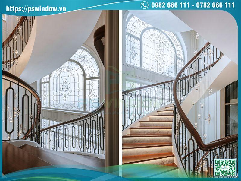 Vách kính hoa đồng sang trọng, đẳng cấp cho biệt thự tân cổ điển Vách kính hoa đồng sang trọng, đẳng cấp cho biệt thự tân cổ điển