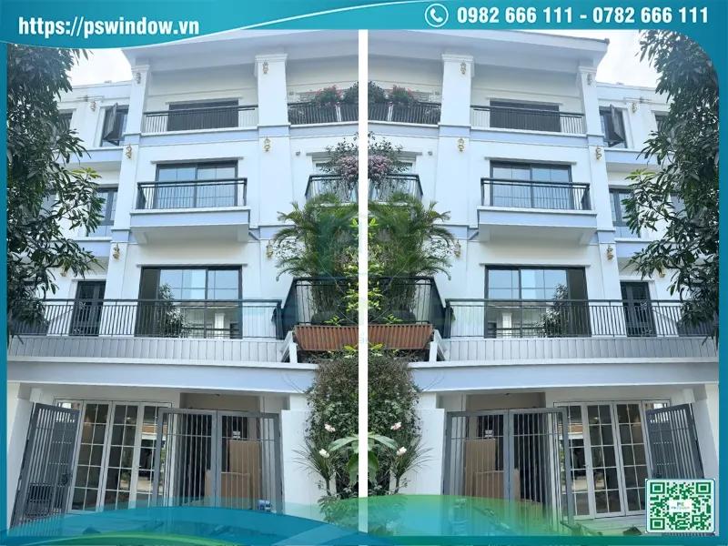 Cửa nhôm kính cho mặt tiền nhà ống