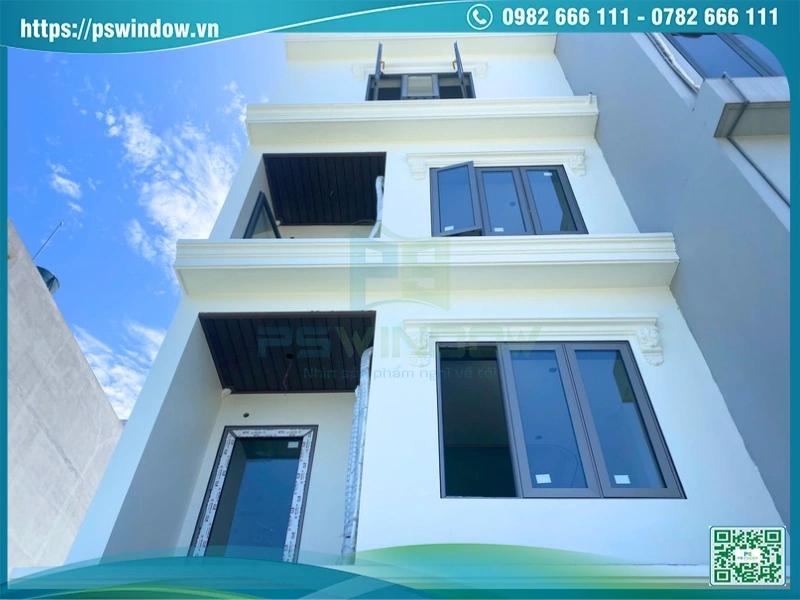 Cửa nhôm Maxpro kính hộp cách âm cách nhiệt, phụ kiện Cmech cho nhà ống cao cấp