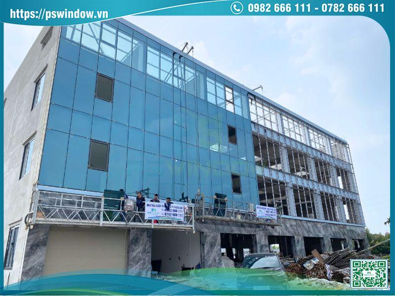 Thi công vách kính mặt dựng PSWINDOW
