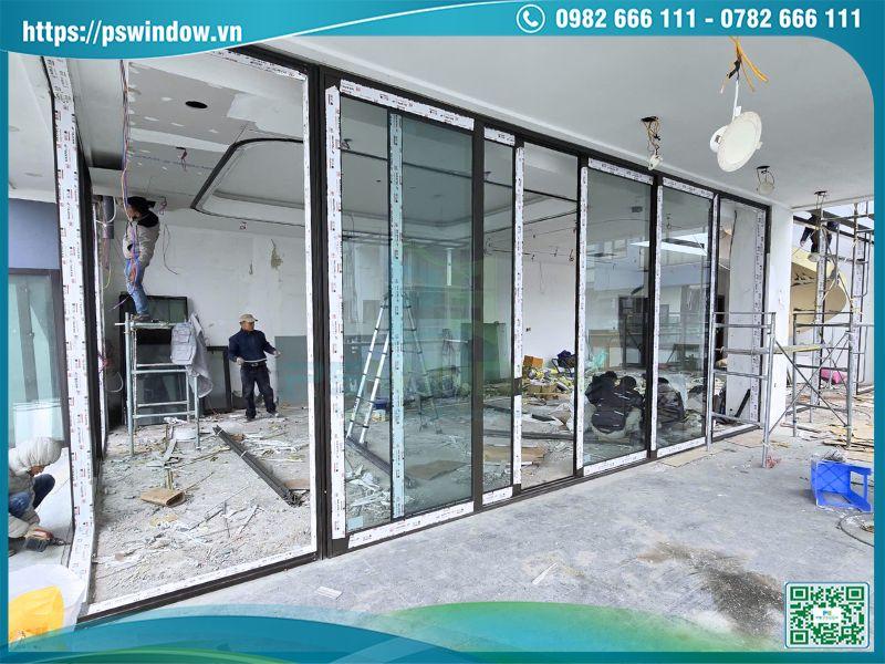 Căn hộ lắp đặt cửa nhôm Maxpro cao cấp kính hộp Low-e cách nhiệt