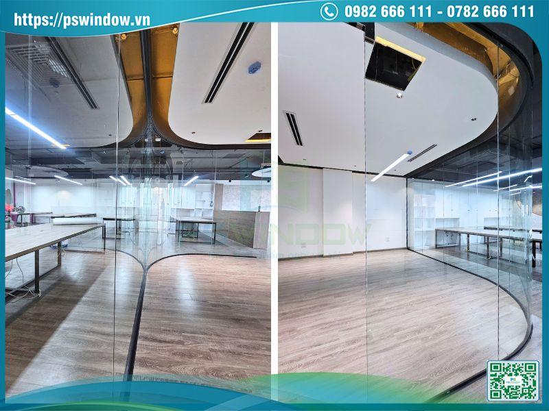 Cấu tạo cơ bản của vách kính cường lực không khung