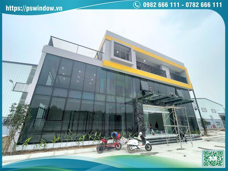 Công trình trụ sở nhà máy tại Hà Nam sử dụng nhôm Xingfa và kính Low-e cách nhiệt
