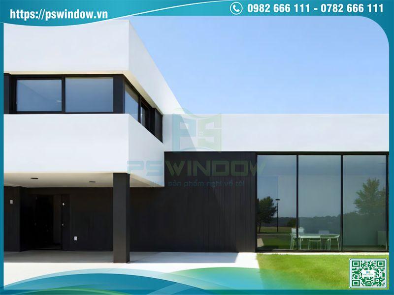 Cửa nhôm Alvero cầu cách nhiệt lắp đặt cho biệt thự cao cấp